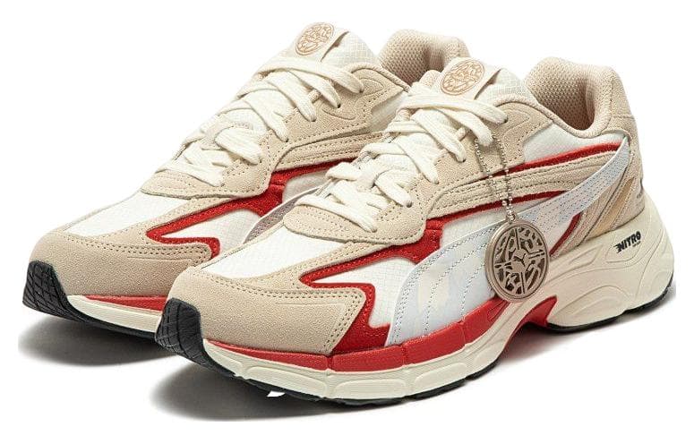 PUMA Teveris Nitro Cny Papermaking 'Beige Red White' 6