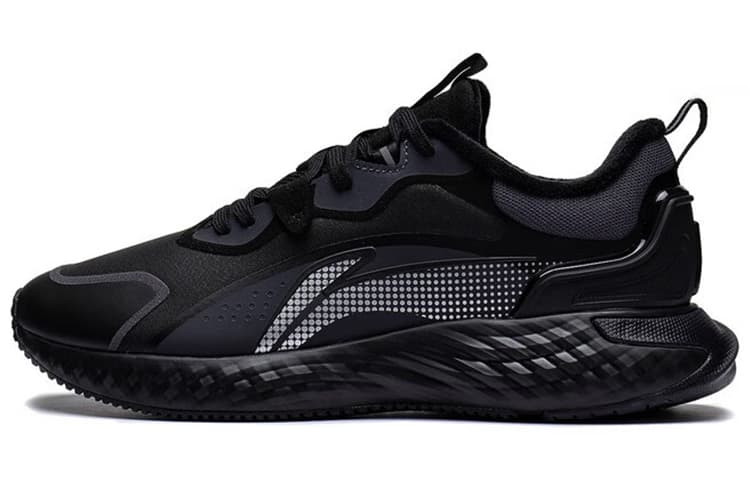 LiNing Cloud Shield Cushioning Anti-Slip And Wear-Resistant Low-Top Casual Shoes Men's Black