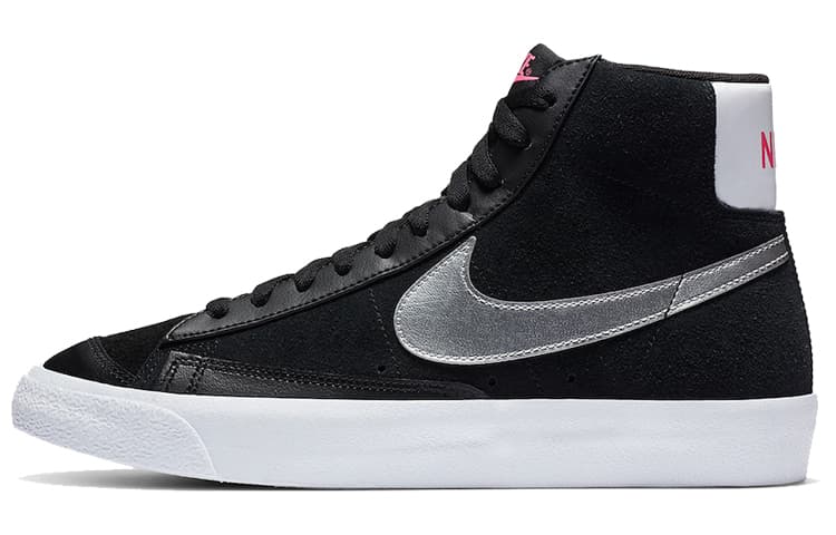 Nike Blazer Mid 77 Black Silver 2