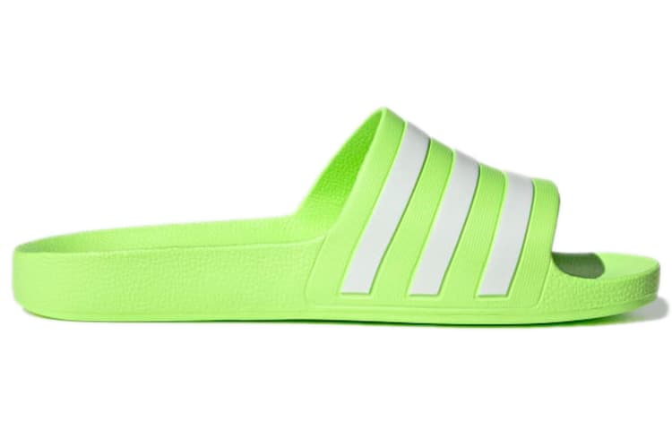 Adidas Adilette Aqua Slides 'Signal Green' Women's 3