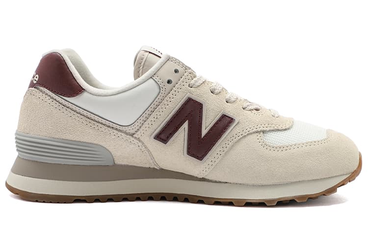 New Balance 574 Moonbeam Burgundy Women's 3