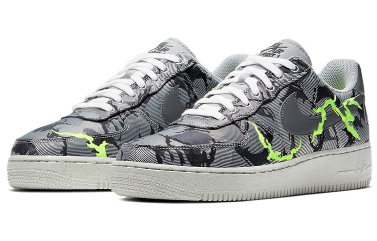 Nike Air Force 1 Low '07 Lx Light Smoke Grey Camo Embroidery 5
