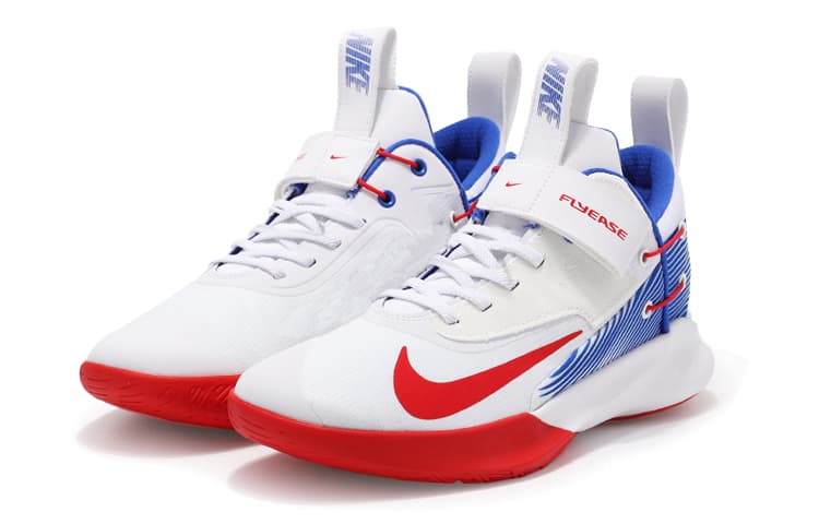 Nike Precision 4Flyease White Red/Blue Domestic Edition 5