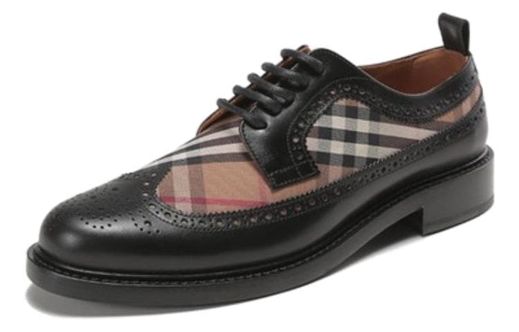 Burberry Vintage Check Panelled Lace-Up Derby Shoes 6