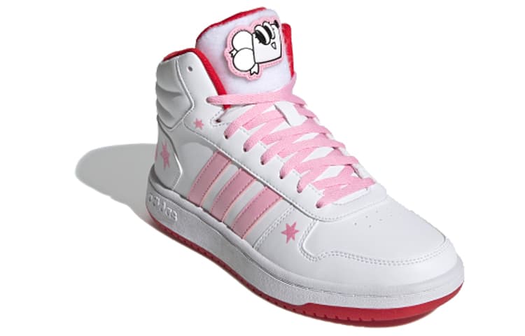 Adidas Neo Hoops 2.0 Mid 'White Pink' Women's 3
