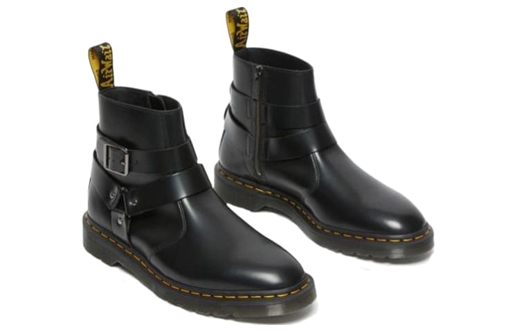 Dr.Martens Jaimes Leather Harness Chelsea Boots 'Black' 5