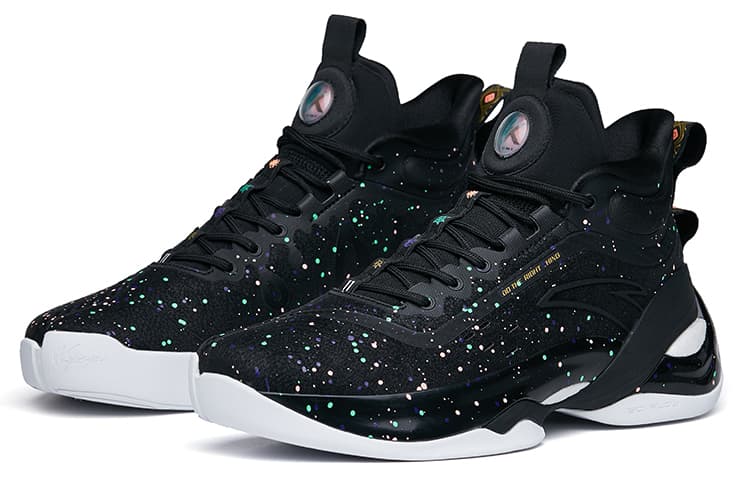 ANTA KT7 Basketball Shoes Men High-Top Black White 5
