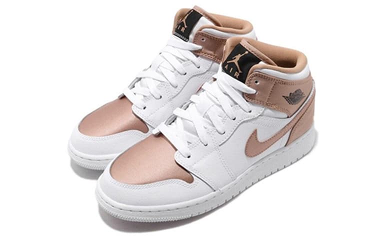 Jordan 1 Mid White Rose Gold GS 6