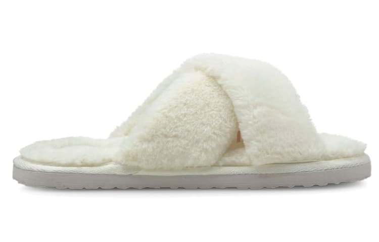 PUMA Fluff X Strap Slide 'Whisper White' Women's 4
