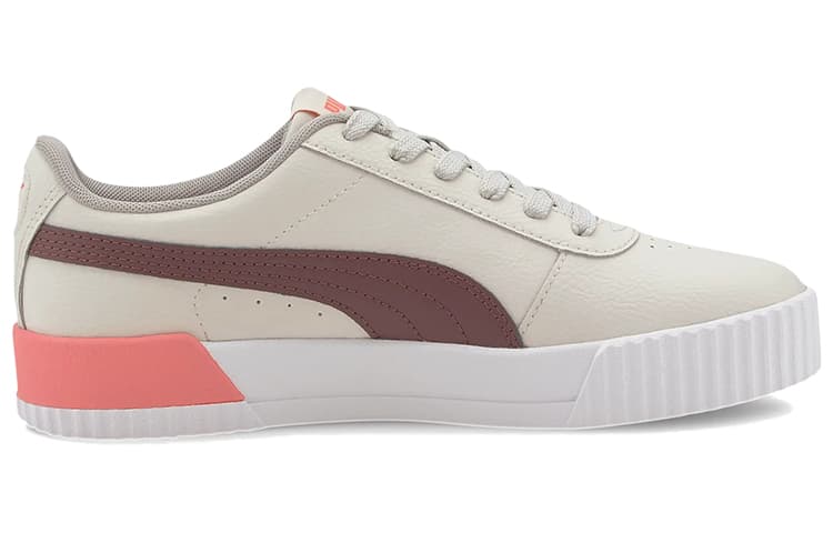 PUMA Carina Leather 'Khaki White Brown' Women's 4
