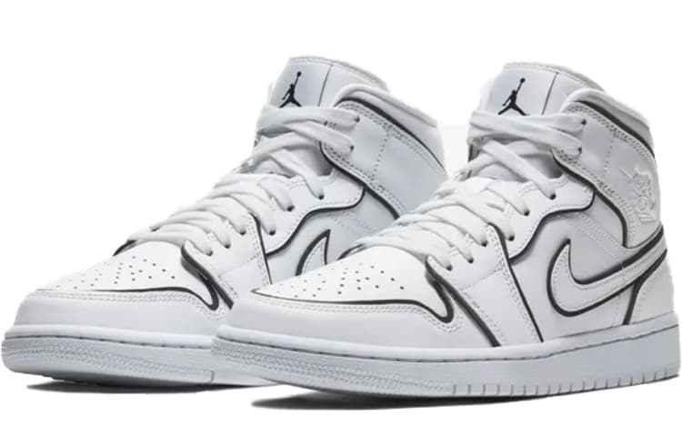 Jordan 1 Mid Iridescent Reflective White Women's 5