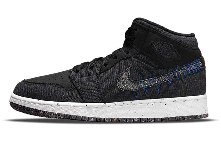 Jordan 1 Mid SE Crater Black GS 2