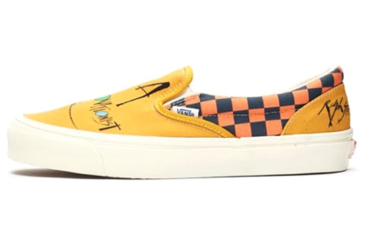 Vans Slip On Ralph Steadman Checkerboard Orange