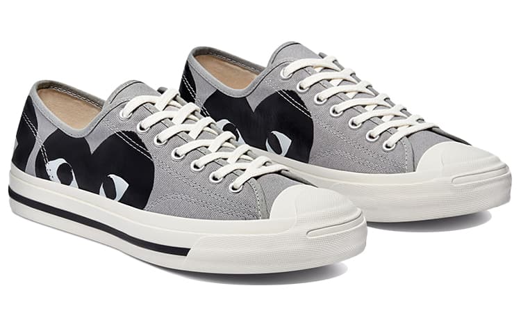 Converse Jack Purcell Comme Des Garcons Play Grey Black 6