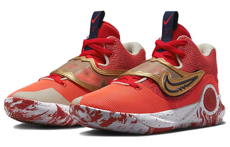 Nike Kd Trey 5 X University Red Metallic Gold 6