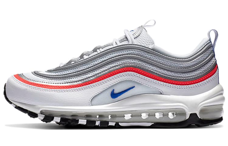 Nike Air Max 97 Metallic Silver Flash Crimson Racer Blue Women's 2