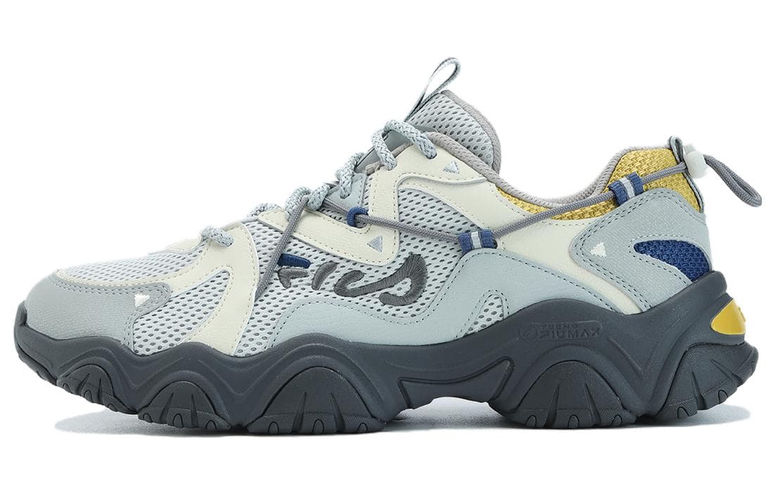 FILA Fluid 4 Sneakers 'Grey White Yellow' 2