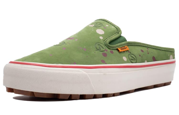 Vans Og Mule Lx Lqqk Studios Circle V Splatter Green 5