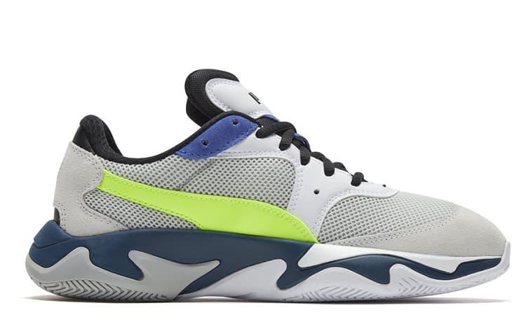 PUMA Storm Stitching 'Grey Neon Green' 3