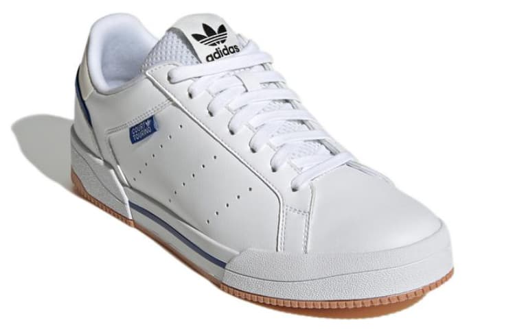 Adidas Originals Court Tourino Anti Slip Wear Resistant Low Top Skateboard Shoes Unisex White 6