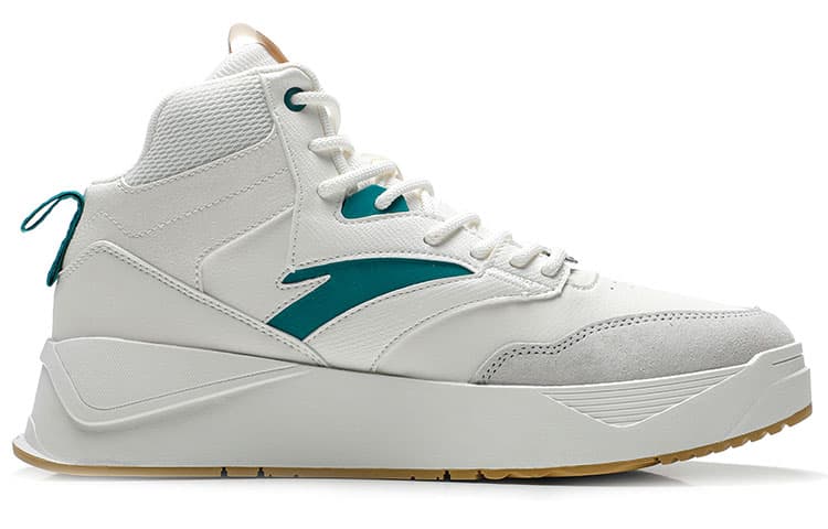 Anta Life Collection Wear-resistant And Lightweight Low-Top Skateboard Shoes Men's White Green 4