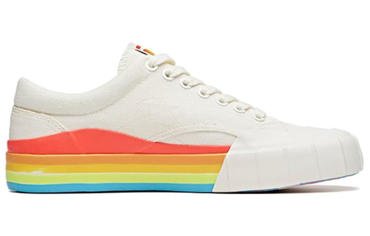ANTA Life Collection Skateboard Shoes Women's Low-Top White 3