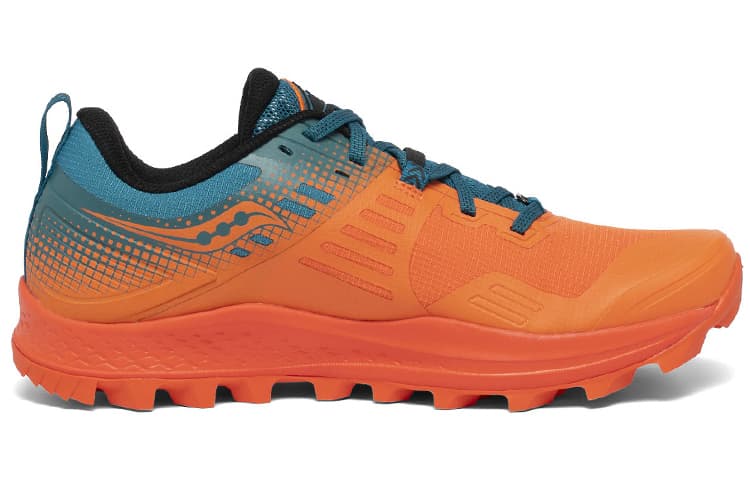 Saucony PEREGRINE 10 Running Shoes Men Low-Top Orange Blue 4