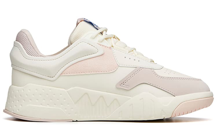 ANTA Skateboard Shoes Women's Low-Top Beige Gray 2