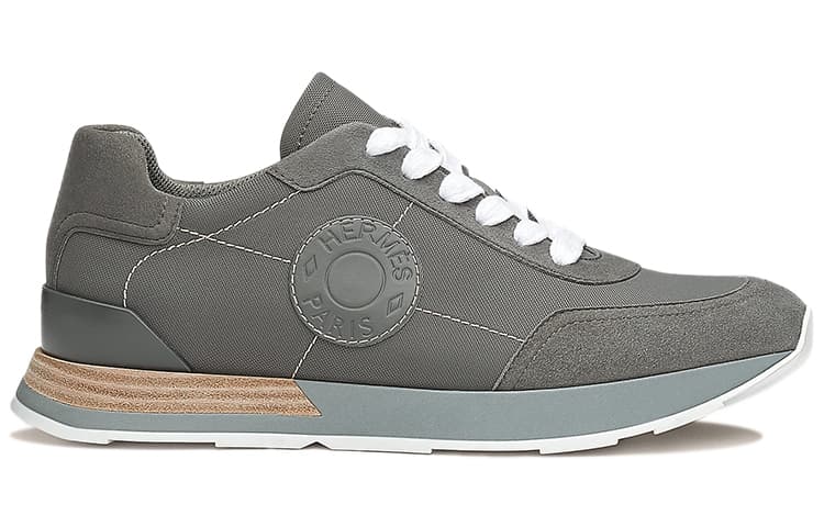 HERMES Drive Casual Shoes Women's Low-Top Gray 3