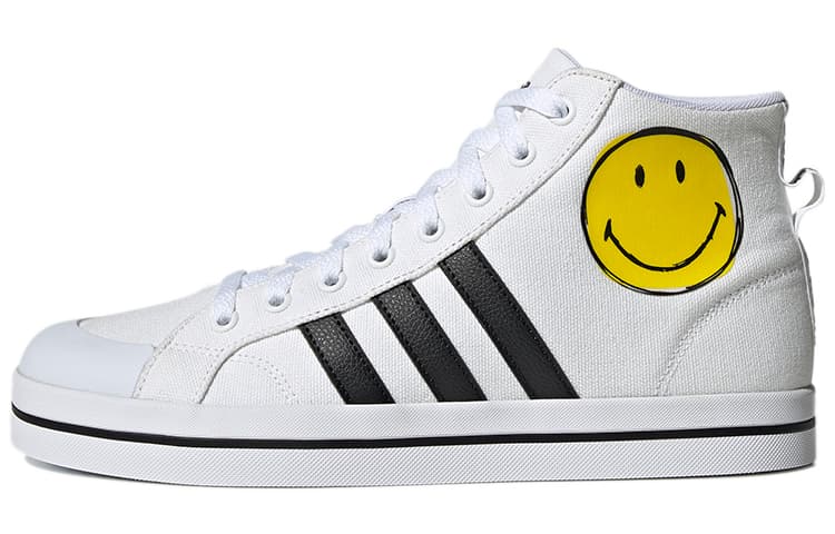 Adidas Neo Neo Bravada Mid Smiley Face White/Yellow/Black