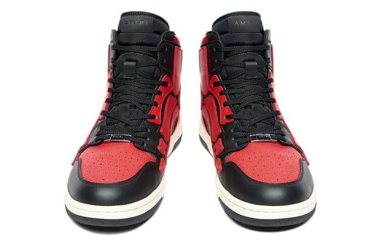 AMIRI Skel Top Hi Black Red White 6
