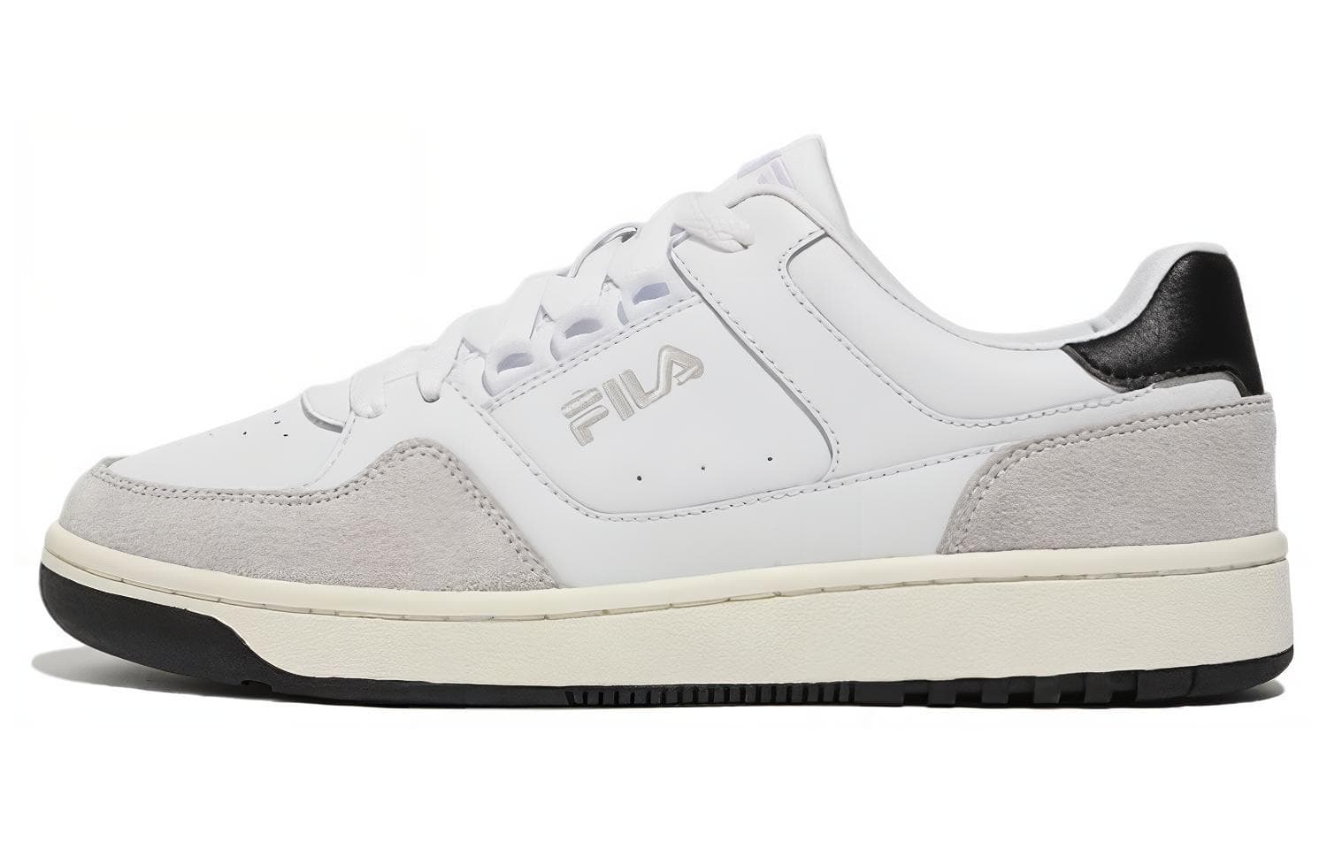 FILA Talga Club LT Anti Slip Wear Resistant Low Top Skateboard Shoes Unisex White Gray Korean Style 2