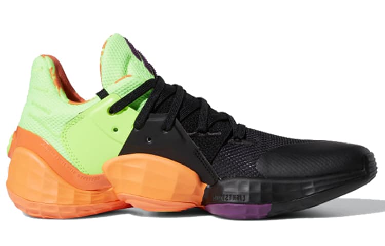 Adidas Harden Vol. 4 Black Green Orange 4
