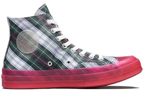 Converse Chuck Taylor All Star 70 Hi Plaid Translucent Midsole Red 3