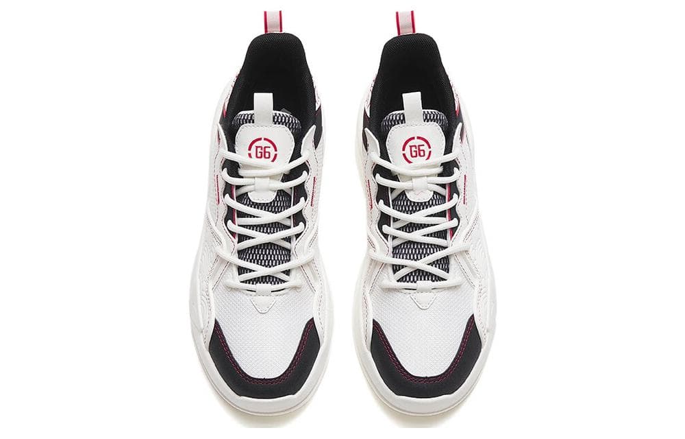 ANTA Casual Shoes Women's Low-Top White Black Red 5