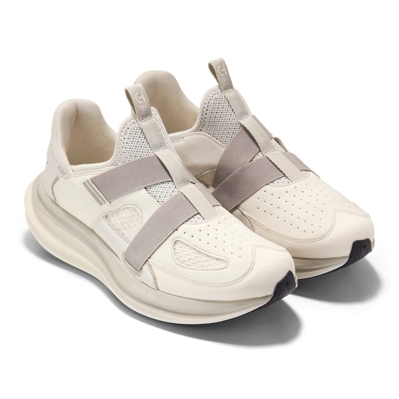 COLE HAAN RUNNING Series Fashion Trendy Comfortable Versatile Cushioned Slip-Resistant Wear-Resistant Breathable Supportive Responsive Low-Top Casual Shoes Men's Beige Gift Box Edition 4