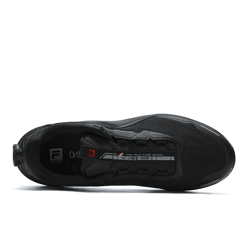 FILA BOA WOLF Versatile Casual Comfort Low-Top Running Shoes Men's Black 6