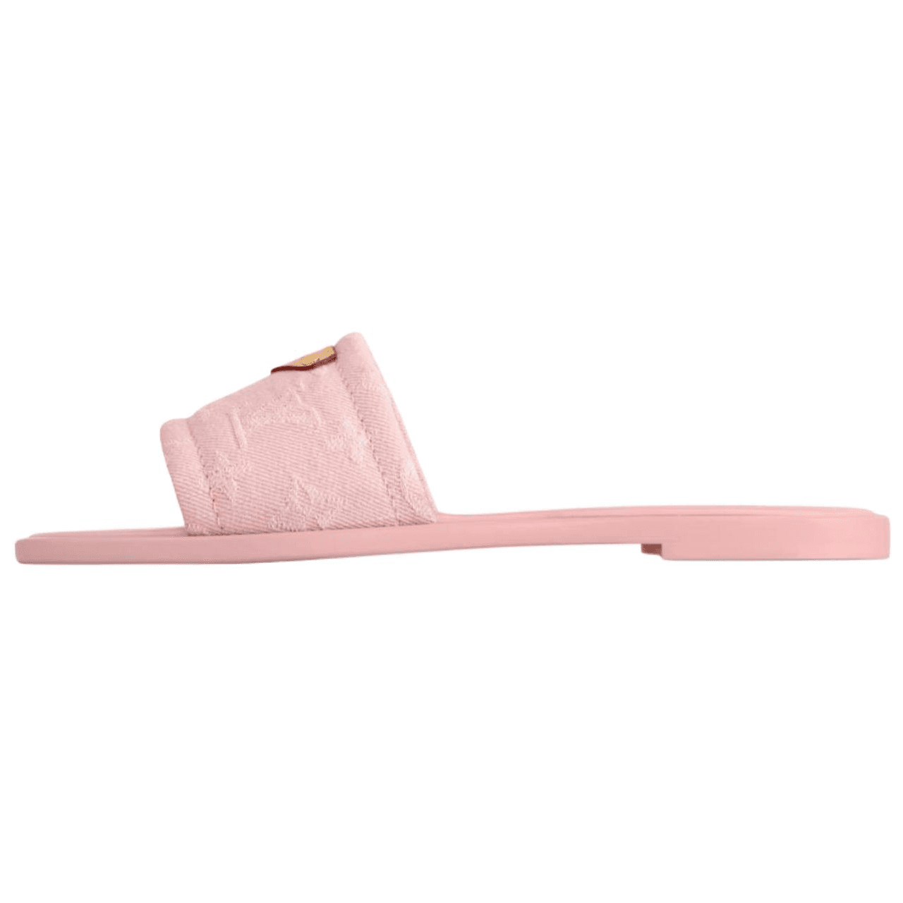 LOUIS VUITTON Lily Monogram Studded Open-Toe Slide Flat Sandals Women's Pink 2