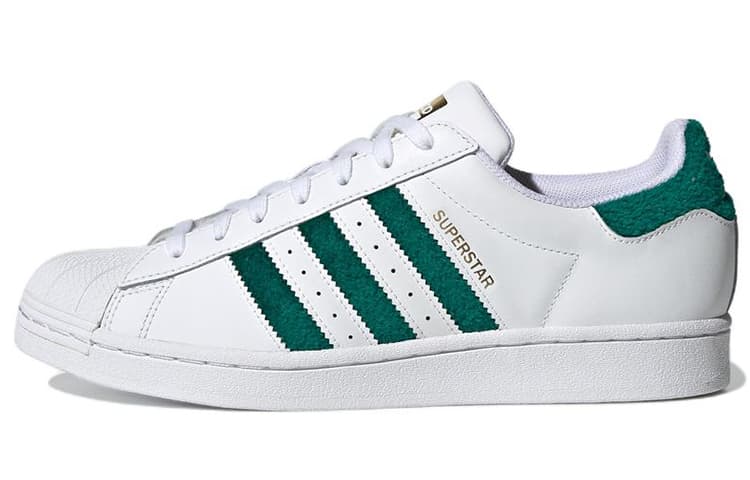 Adidas Originals Superstar Chenille Stripes Cloud White Green 2