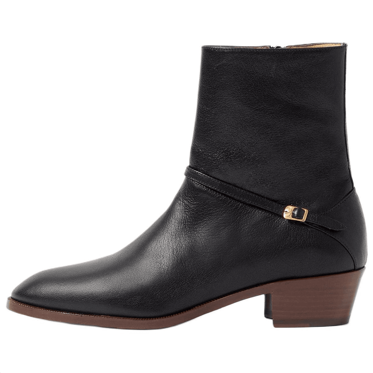 Valentino Pat Almond Toe Ankle Boots