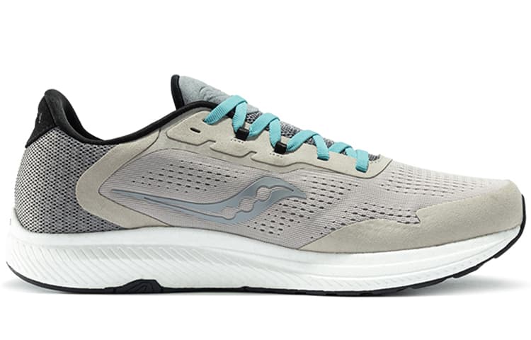 Saucony Freedom 4 Cushioning Anti-Slip Wear-Resistant Breathability Low-Top Casual Running Shoes Men's Misty Gray 4