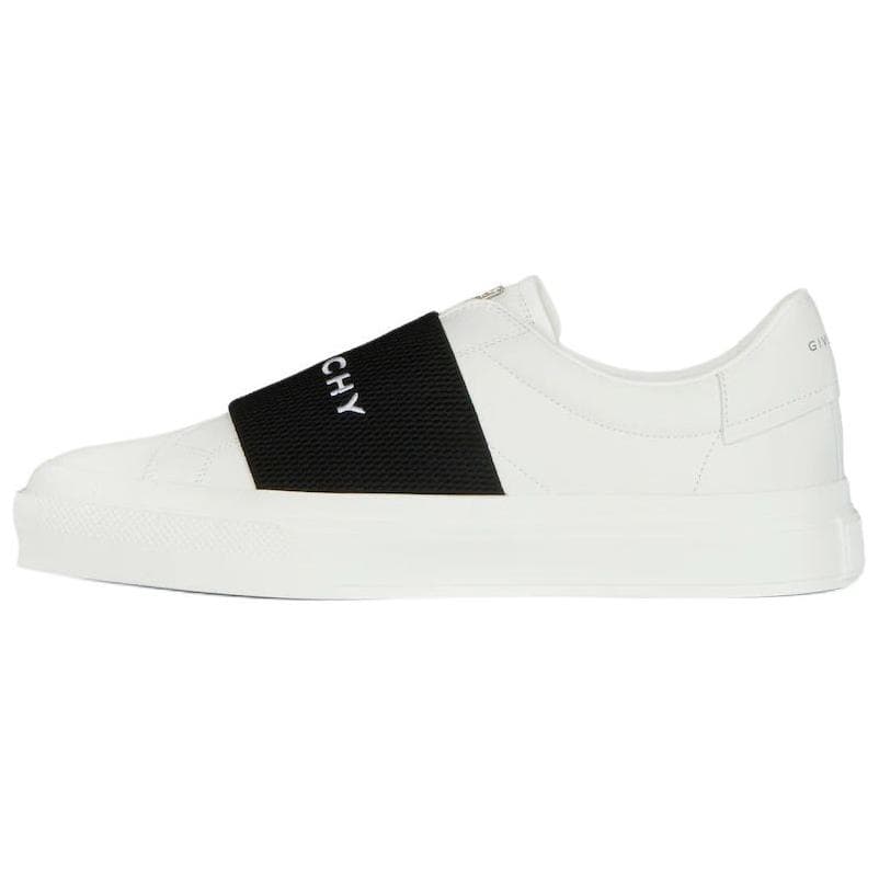 Givenchy City Sport Sneaker White Black Logo Strap 2