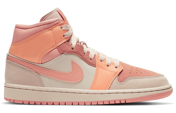 JORDAN 1 Mid Apricot Orange Women's 4