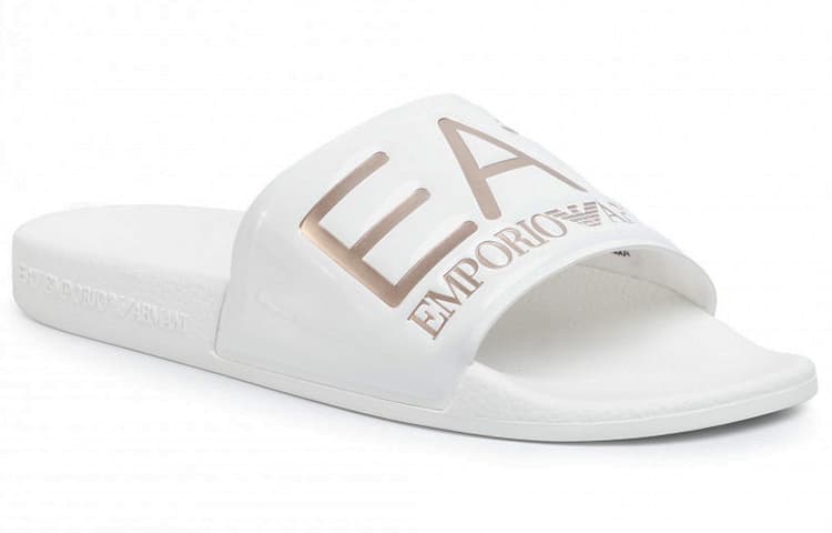 EMPORIO ARMANI EA7 Quiet Slide Slippers Unisex White 3
