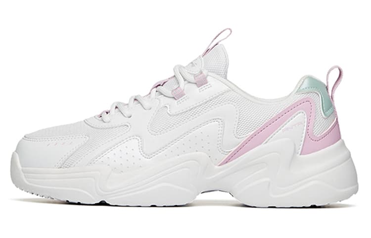 Anta Fabric Synthetic Leather Comfortable Versatile Slip-Resistant Wear-Resistant Waterproof Support Lightweight Low-Top Dad Shoes Women's