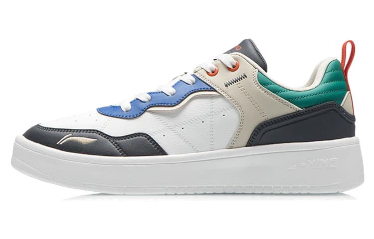 LiNing The Beginning Of The Line Low-Top Skateboard Shoes Men's White Black Green