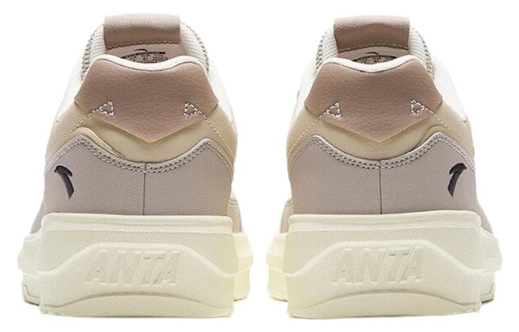 ANTA Skateboard Shoes Men Low-Top Gray Brown 6