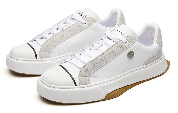 MIHARA YASUHIRO x FILA CRYPTO Anti-Slip Wear-Resistant Low-Top Skateboard Shoes Men's White Gray 5
