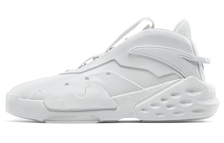 Anta Bastard Anti Slip Wear Resistant High Top Skateboard Shoes Women's White 6