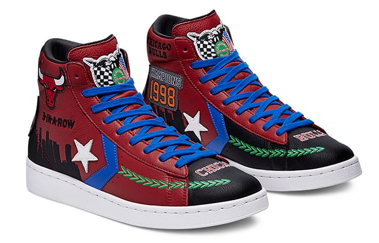 Pro Leather Chinatown Market X Converse High 'Bulls Championship Jacket' 6